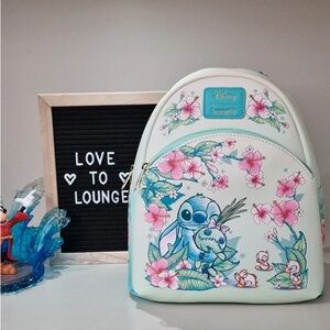 Loungefly Stitch Floral Crossbody Bag